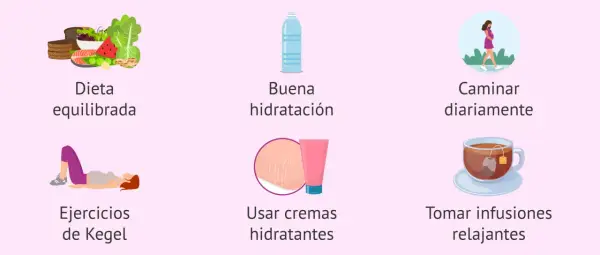 Consejos para la semana 28: dieta equilibrada, hidratación, caminar, ejercicios de Kegel, cremas y tés relajantes.